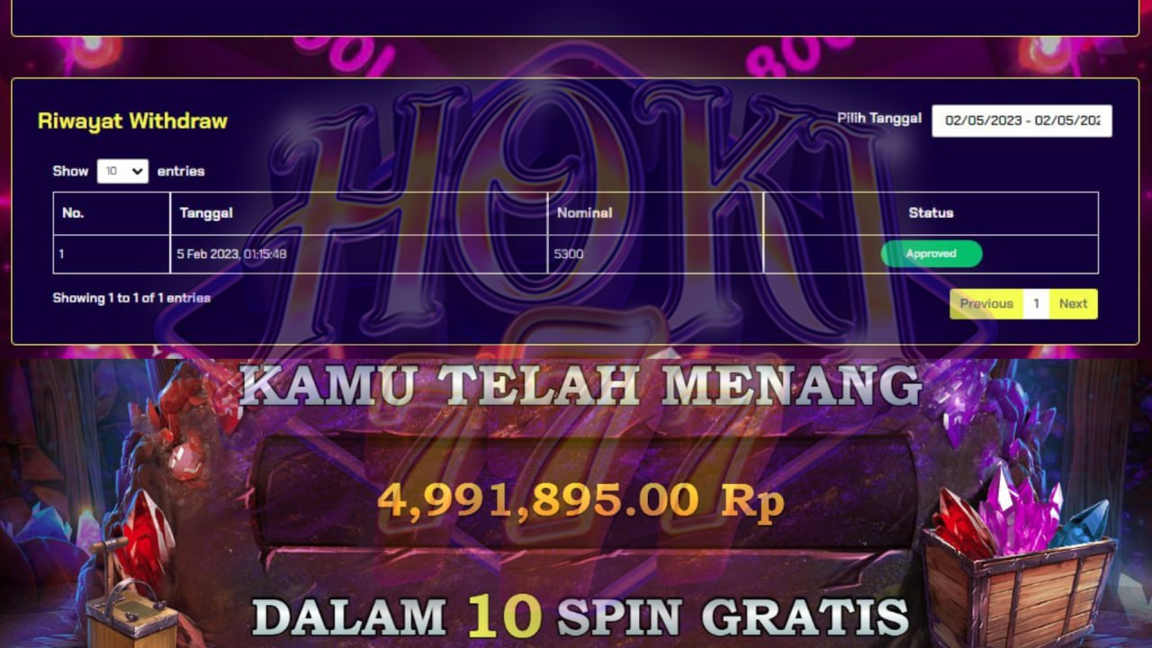 Jackpot besar hoki777